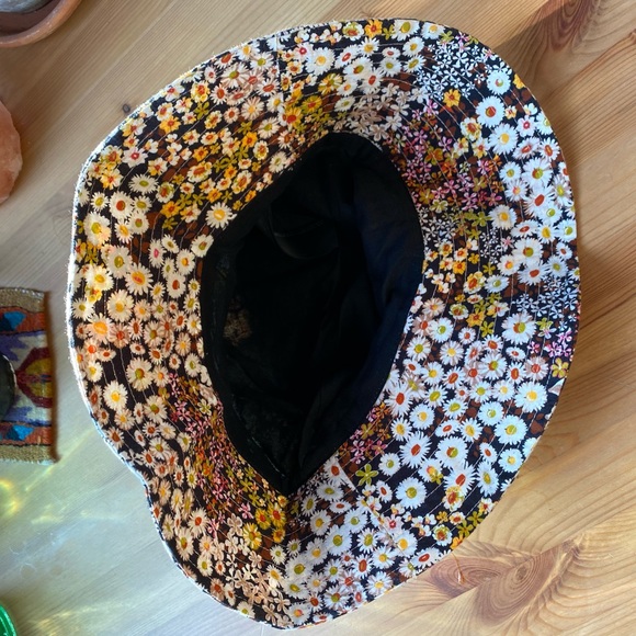 mango floral bucket hat